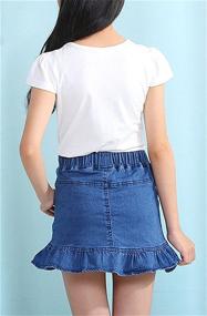 img 2 attached to 👧 Umeyda Ameyda Girls' Denim Skirt: Classic Style for Fashionable Little Ladies