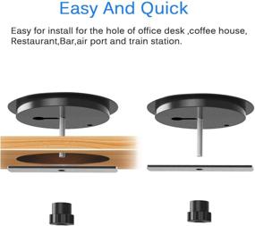 img 1 attached to 🔌 DOCA Desk Wireless Charger: 10W Fast QI Charging Station for XR, XS, Max, X, 8, 8P, S9, S8, Note 8 & All QI Devices - Includes Table Desk Grommet Hole and USB Cable