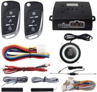 🔐 easyguard ec003n-v-1 pke passive keyless entry car alarm system - convenient remote start & push start button - secure dc12v starter logo