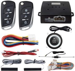 img 4 attached to 🔐 EASYGUARD EC003N-V-1 PKE Passive Keyless Entry Car Alarm System - Convenient Remote Start & Push Start Button - Secure DC12V Starter