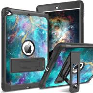 bentoben ipad mini 5/4 case - heavy duty shockproof kickstand protective rugged hybrid hard pc tpu bumper tablet case for men, women, boys, girls - space/nebula design logo