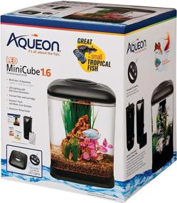 img 3 attached to 🐠 Discover the Aqueon LED MiniCube Desktop Aquarium Kit in Black - Perfect 1.6 Gallon Delight