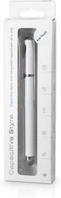 img 4 attached to 🖊️ BoxWave EverTouch Capacitive Styra Stylus Pen with Rollerball Pen - Winter White, Compatible with Motorola Droid RAZR