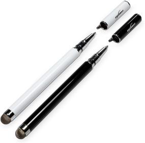 img 3 attached to 🖊️ BoxWave EverTouch Capacitive Styra Stylus Pen with Rollerball Pen - Winter White, Compatible with Motorola Droid RAZR