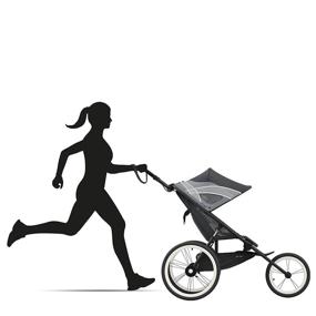 img 3 attached to 🏃 CYBEX AVI Jogging Stroller: Lightweight Aluminum Frame, Compact Fold and Adjustable Handlebar for Ultimate Convenience