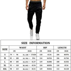 img 3 attached to Mens Fashion Athletic Joggers Pants Men's Clothing