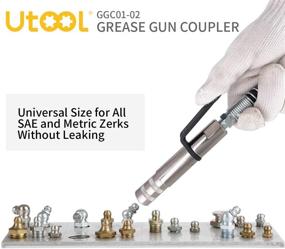 img 1 attached to 🔧 UTOOL Heavy Duty Grease Gun Coupler | Fast Lock and Release | 12000 PSI Grease Fitting 1/8‘’ NPT | Fits All Types of Grease Guns and SEA Zerks