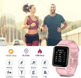 img 2 attached to 🤖 Blackview All-Day Activity Tracker Smartwatch for Android and iOS Phones with Heart Rate Sleep Monitor, 1.3" Full Touch Screen, 5ATM Waterproof Pedometer - Ideal for Men and Women