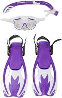 snorkel master snorkeling purple x large logo