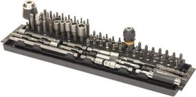 img 3 attached to 🔧 Ernst Manufacturing Bit Boss High-Density Bit Organizer (Model 5710), 90 Tool, Black - Push Button Release, for Vertical or Horizontal Storage, Size: 14.9" x 3.6