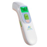 🌡️ amplim pink white hospital & medical grade non-contact digital infrared forehead thermometer for babies, kids, and adults, model 1701ae3 logo