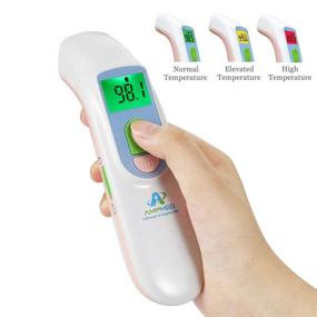 img 2 attached to 🌡️ Amplim Pink White Hospital & Medical Grade Non-Contact Digital Infrared Forehead Thermometer for Babies, Kids, and Adults, Model 1701AE3