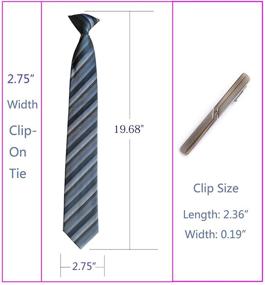 img 1 attached to Simpowe Mens Clip 2: Stylish 2.75 Inch Men's Accessories for Cuff Links, Shirt Studs & Tie Clips