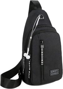 img 4 attached to Peicees Crossbody Shoulder Backpack Waterproof