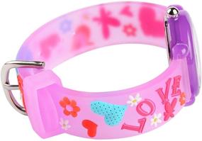 img 1 attached to Venhoo Waterproof Silicone Children Wristwatches Girls' Watches