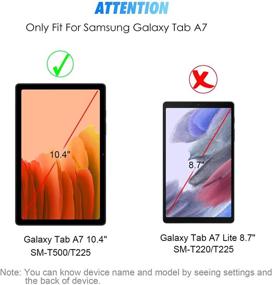 img 3 attached to 📱 [2-Pack] Tempered Glass Screen Protector for Samsung Galaxy Tab A7 (SM-T500/T505/T507) - Bubble-Free, Anti-Scratch - Compatible with Galaxy Tab A7 10.4 Inch 2020 Release