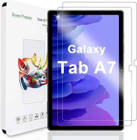 img 4 attached to 📱 [2-Pack] Tempered Glass Screen Protector for Samsung Galaxy Tab A7 (SM-T500/T505/T507) - Bubble-Free, Anti-Scratch - Compatible with Galaxy Tab A7 10.4 Inch 2020 Release