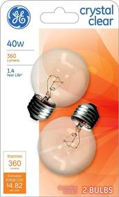 img 3 attached to 💡 GE Globe Light Bulbs (40W) - 360 Lumens, G16.5 Medium Base, Crystal Clear - 2-Pack Vanity Light Bulbs