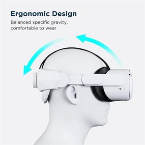 img 1 attached to Enhance Your Oculus Quest 2 Experience with KIWISMART Elite Strap: Premium Head Strap and Cushion Replacement