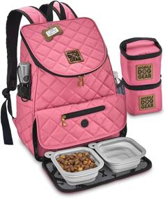 img 4 attached to Unisex Weekender Backpack by Mobile Dog Gear - Pink, One Size