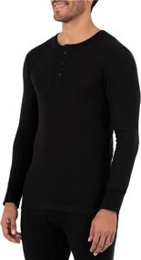 img 1 attached to Fruit of the Loom Men's Eco-Friendly Waffle Thermal Henley Top - Available in Packs of 1 and 2