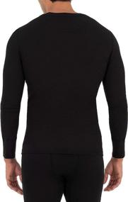 img 3 attached to Fruit of the Loom Men's Eco-Friendly Waffle Thermal Henley Top - Available in Packs of 1 and 2