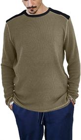 img 3 attached to Aoysky Sleeve Waffle Lightweight Pullover Sports & Fitness