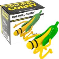 🌽 fun & unique colonel corn bottle stopper - novelty wine, liquor, & beer plug gift by fairly odd novelties - one size logo