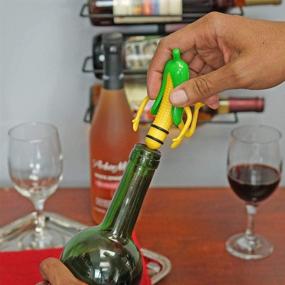 img 1 attached to 🌽 Fun & Unique Colonel Corn Bottle Stopper - Novelty Wine, Liquor, & Beer Plug Gift by Fairly Odd Novelties - One Size