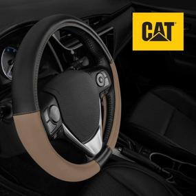 img 4 attached to Caterpillar Ergonomic Leather Steering Wheel