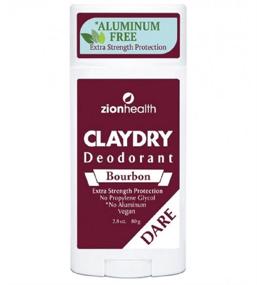 img 1 attached to 🌿 Zion Health Clay Dry Dare Bourbon Deodorant - 2.8 oz Stick