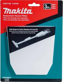 img 1 attached to 🧹 Makita T-03193 Cloth Vacuum Filter: Superior Cleaning Performance with 3-Pack Efficiency