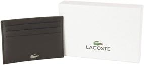 img 1 attached to 💼 Держатель для карт Lacoste Men's черного цвета: улучшение кошельков, карманных чехлов и органайзеров для мужчин.