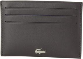 img 3 attached to 💼 Держатель для карт Lacoste Men's черного цвета: улучшение кошельков, карманных чехлов и органайзеров для мужчин.
