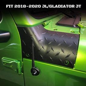 img 3 attached to 🔒 Внешняя защита капота из прочного материала для Jeep JL, A & UTV PRO Star | Совместима с Jeep Wrangler JL Gladiator JT Sahara Sport Rubicon 2018-2021 | Улучшенный SEO
