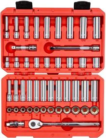 img 4 attached to TEKTON 47-Piece 3/8 Inch Drive 12-Point Socket and Ratchet Set (5/16-3/4 in., 8-19 mm) - SKT15302+ Rewrite for SEO: TEKTON 47-Piece 3/8 Inch Drive Socket and Ratchet Set 12-Point (5/16-3/4 in., 8-19 mm) SKT15302