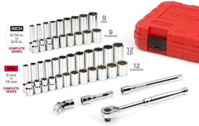 img 2 attached to TEKTON 47-Piece 3/8 Inch Drive 12-Point Socket and Ratchet Set (5/16-3/4 in., 8-19 mm) - SKT15302+ Rewrite for SEO: TEKTON 47-Piece 3/8 Inch Drive Socket and Ratchet Set 12-Point (5/16-3/4 in., 8-19 mm) SKT15302