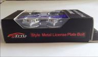 🔩 enhance your volvo with d&amp;r 4-piece chrome license plate frame bolt screws logo