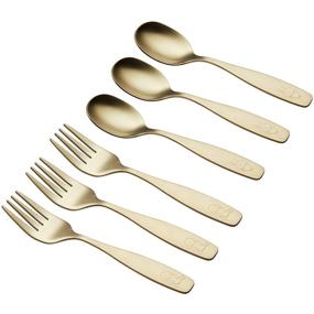 img 2 attached to 🍴 ANNOVA Silverware: Premium Stainless Children's Flatware for Kids' Home Store
