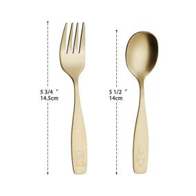img 3 attached to 🍴 ANNOVA Silverware: Premium Stainless Children's Flatware for Kids' Home Store