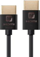 🔌 monoprice 114196 hdmi high speed active cable - 15 feet - black, 4k@60hz, 18gbps, hdr, 36awg, yuv 4:4:4 - ultra slim active series: superior 4k video & audio transmission! logo