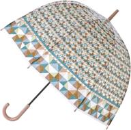 ☂️ time concept happy clear umbrella: stylish stick umbrellas with clear canopy логотип