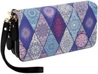 🐘 stylish bohemian elephant design wallet handbag for women - perfect women's handbags & wallets combo logo