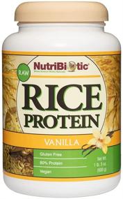 img 4 attached to 🌱 NutriBiotic Vanilla Rice Protein Powder - 1.5 lbs (600g), Low Carb, Keto-Friendly, Vegan, Raw Protein Powder, Chemical-Free, Non-GMO, Gluten-Free, Easy to Digest, Nutrient-Rich