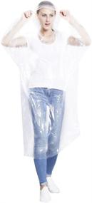 img 3 attached to Pack of 5 Adult Emergency Rain Ponchos - Disposable & Versatile