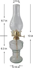 img 3 attached to Масляная лампа Старинный стеклянный керосиновый фонарь 13Chamber