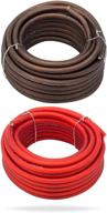 🔌 installgear true spec soft touch power/ground wire - 8 gauge, 25ft black and 25ft red cable logo