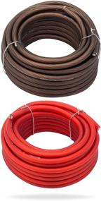 img 2 attached to 🔌 InstallGear True Spec Soft Touch Power/Ground Wire - 8 Gauge, 25ft Black and 25ft Red Cable