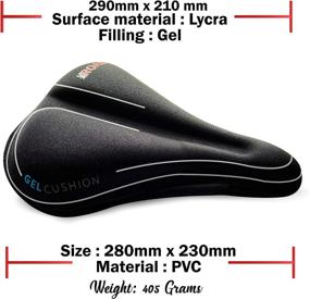 img 3 attached to Comfortable Gel Bike Seat Cushion