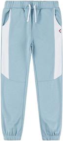 img 1 attached to 👖 Comfortable and Stylish: KOWDRAGON Contrast Elastic Sweatpants for Boys